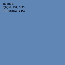 #6086B6 - Bermuda Gray Color Image