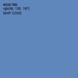 #6087BB - Ship Cove Color Image