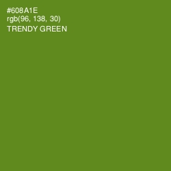 #608A1E - Trendy Green Color Image