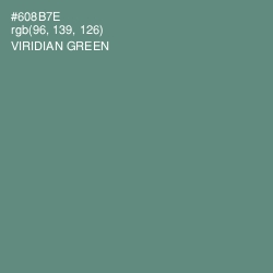 #608B7E - Viridian Green Color Image