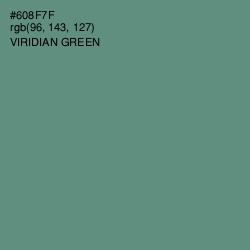 #608F7F - Viridian Green Color Image