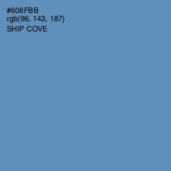 #608FBB - Ship Cove Color Image