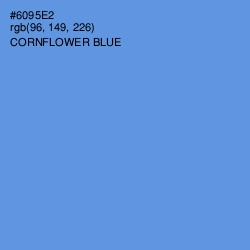 #6095E2 - Cornflower Blue Color Image