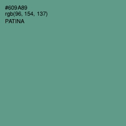 #609A89 - Patina Color Image