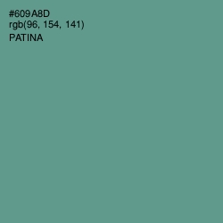 #609A8D - Patina Color Image