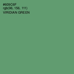 #609C6F - Viridian Green Color Image