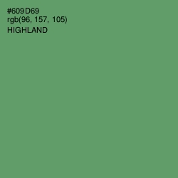 #609D69 - Highland Color Image