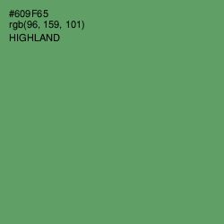 #609F65 - Highland Color Image