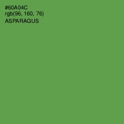 #60A04C - Asparagus Color Image