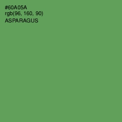 #60A05A - Asparagus Color Image