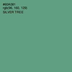 #60A081 - Silver Tree Color Image