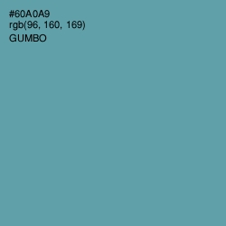 #60A0A9 - Gumbo Color Image