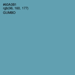 #60A0B1 - Gumbo Color Image