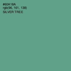 #60A18A - Silver Tree Color Image