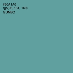 #60A1A0 - Gumbo Color Image