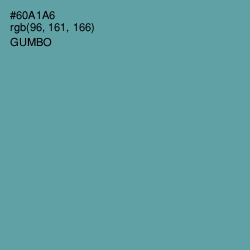 #60A1A6 - Gumbo Color Image