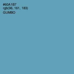 #60A1B7 - Gumbo Color Image