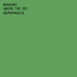 #60A25C - Asparagus Color Image