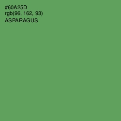 #60A25D - Asparagus Color Image