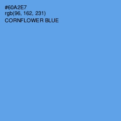 #60A2E7 - Cornflower Blue Color Image