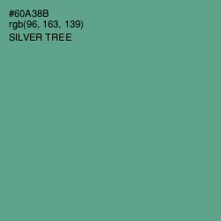 #60A38B - Silver Tree Color Image