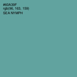 #60A39F - Sea Nymph Color Image