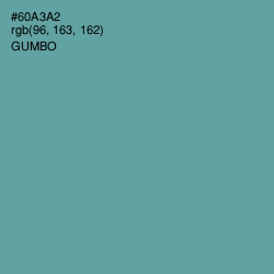 #60A3A2 - Gumbo Color Image