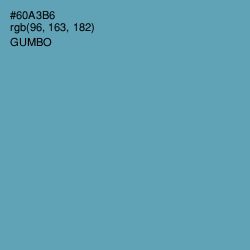 #60A3B6 - Gumbo Color Image