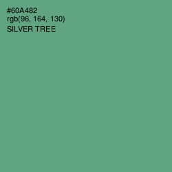 #60A482 - Silver Tree Color Image