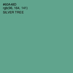 #60A48D - Silver Tree Color Image