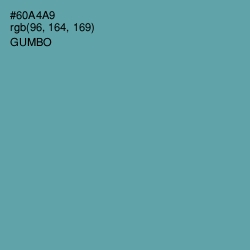 #60A4A9 - Gumbo Color Image