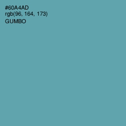 #60A4AD - Gumbo Color Image