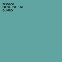 #60A5A2 - Gumbo Color Image