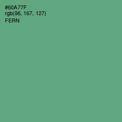 #60A77F - Fern Color Image