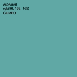 #60A8A5 - Gumbo Color Image