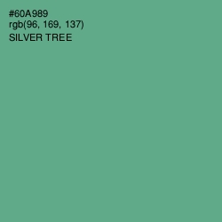 #60A989 - Silver Tree Color Image