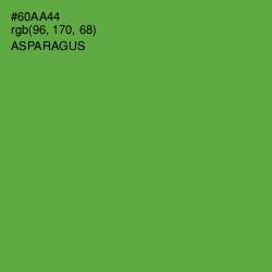 #60AA44 - Asparagus Color Image
