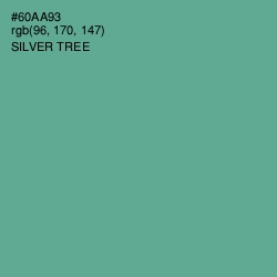 #60AA93 - Silver Tree Color Image