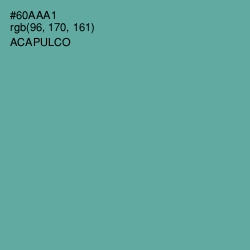 #60AAA1 - Acapulco Color Image