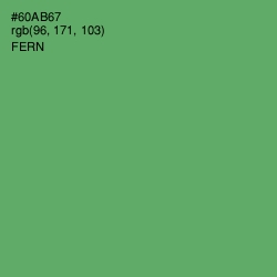 #60AB67 - Fern Color Image