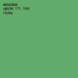 #60AB68 - Fern Color Image