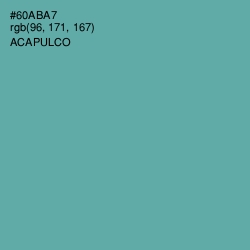 #60ABA7 - Acapulco Color Image