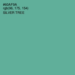 #60AF9A - Silver Tree Color Image