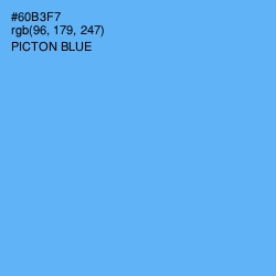 #60B3F7 - Picton Blue Color Image