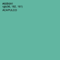 #60B6A1 - Acapulco Color Image