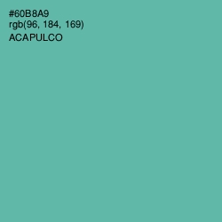 #60B8A9 - Acapulco Color Image