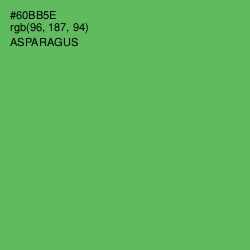 #60BB5E - Asparagus Color Image