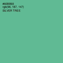 #60BB93 - Silver Tree Color Image