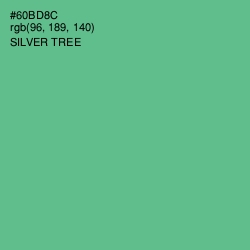 #60BD8C - Silver Tree Color Image