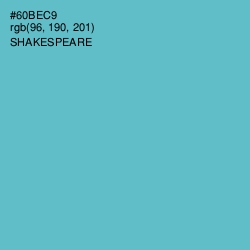 #60BEC9 - Shakespeare Color Image